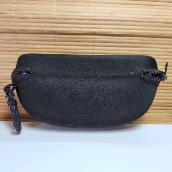 Maui Jim Sport Semi Hard Clamshell Sunglass Case Zipper Close with Clip Black - Picture 4 of 9